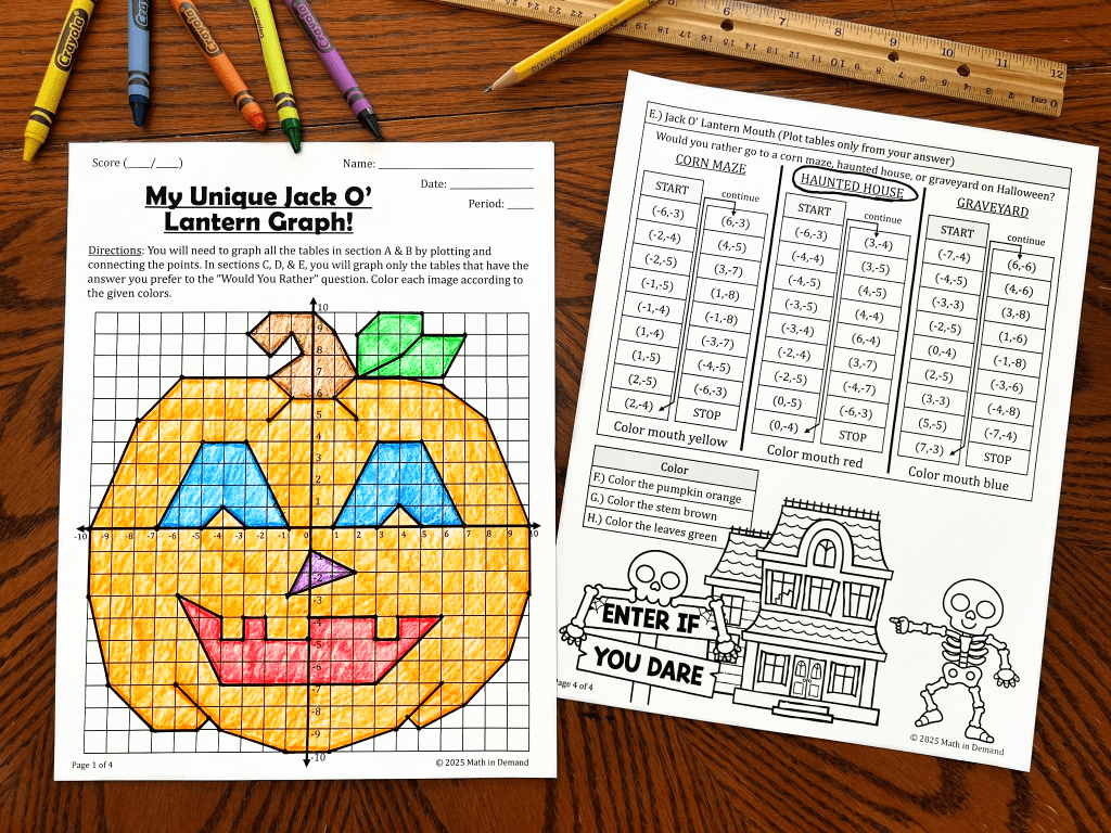 Halloween Jack O’ Lantern Mystery&nbsp;Graph